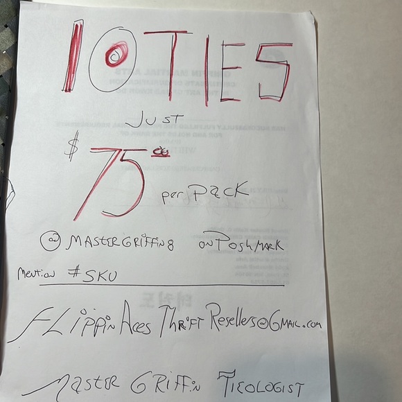 Ten Mens NeckTies a ten pack for $75.00 plus $8.50 shipping including Sean John - Picture 4 of 9